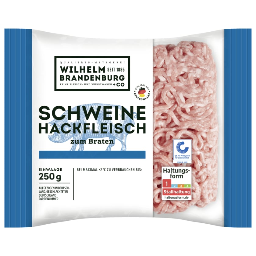 Wilhelm Brandenburg Schweinehackfleisch zum Braten 250g